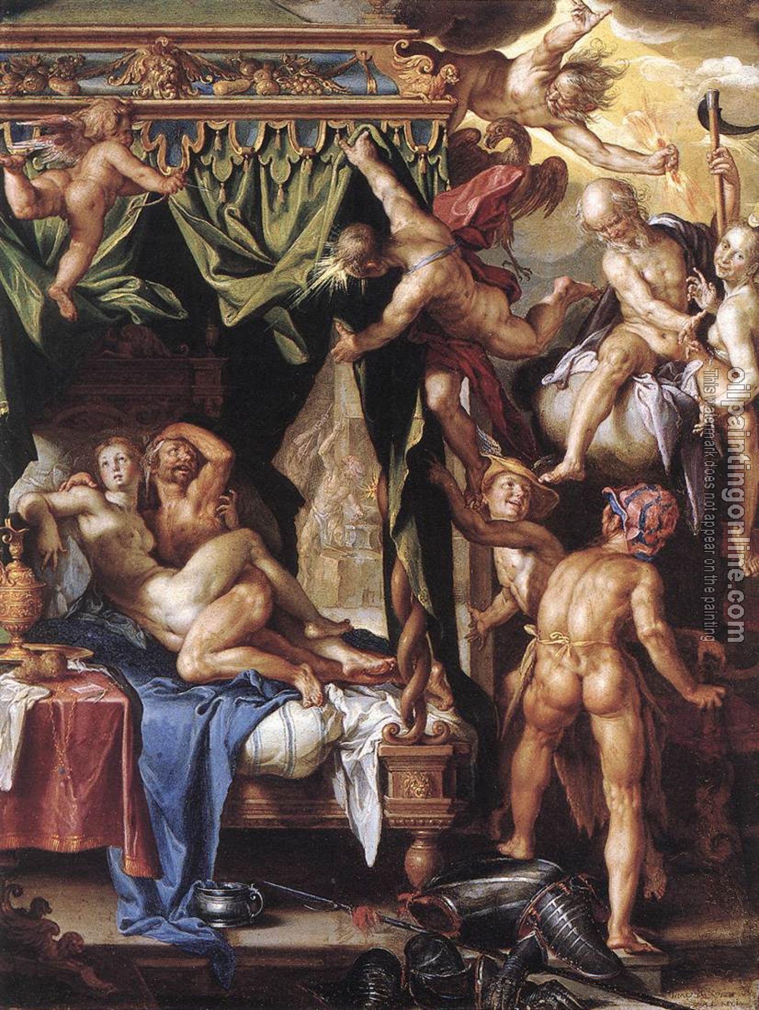 Wtewael, Joachim Anthonisz - Mars and Venus Discovered by the Gods